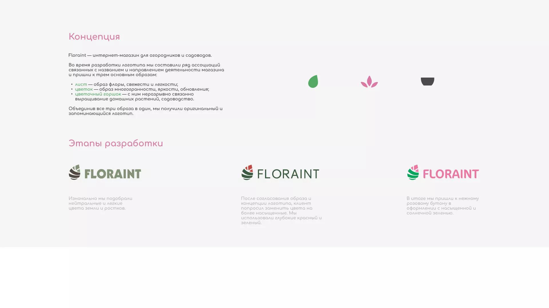 Создание логотипа и интернет-магазина «FLORAINT» в Ликино-Дулево