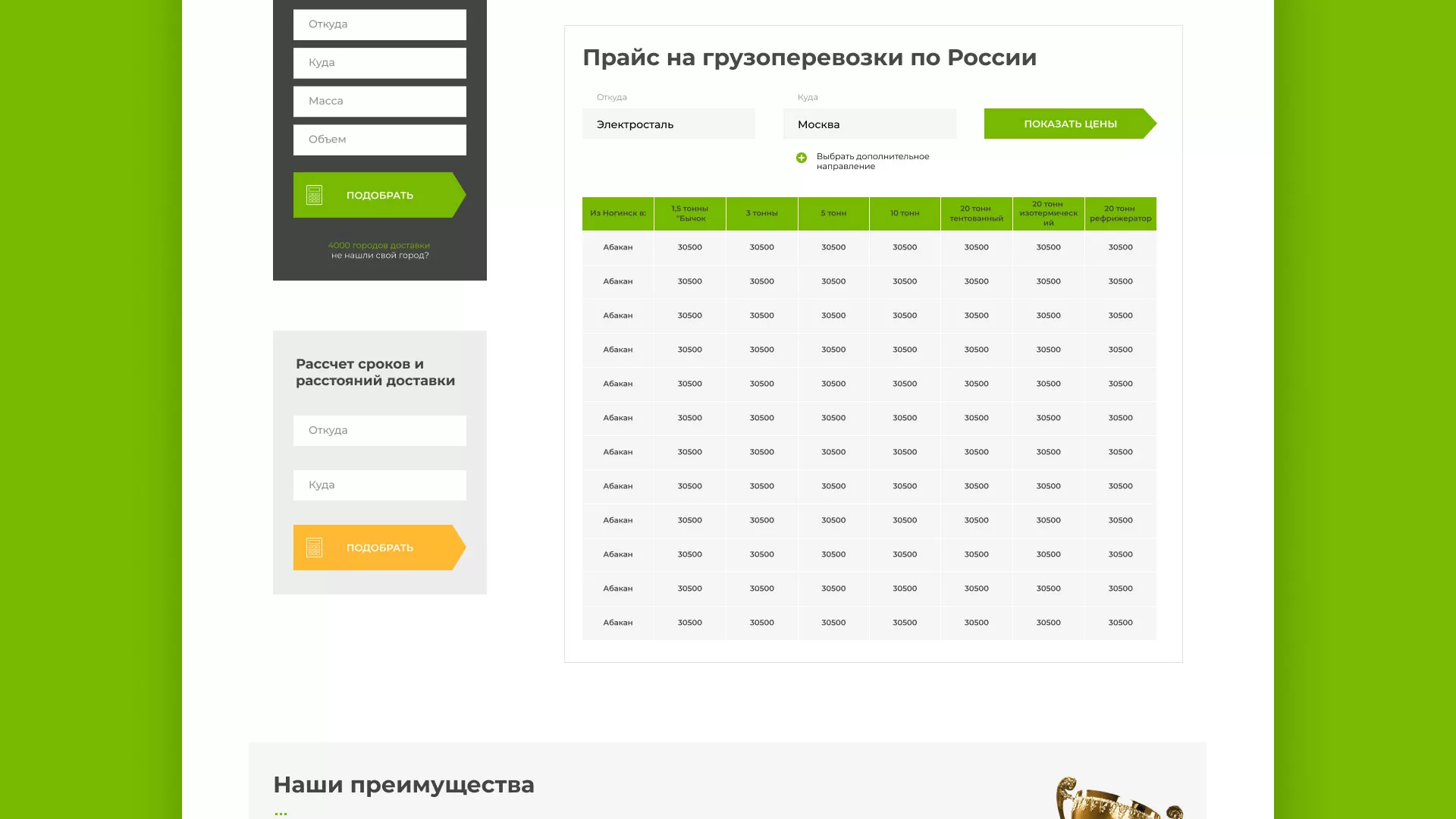 Разработка логотипа и сайта компании «Инком-Логистика» в Ликино-Дулево
