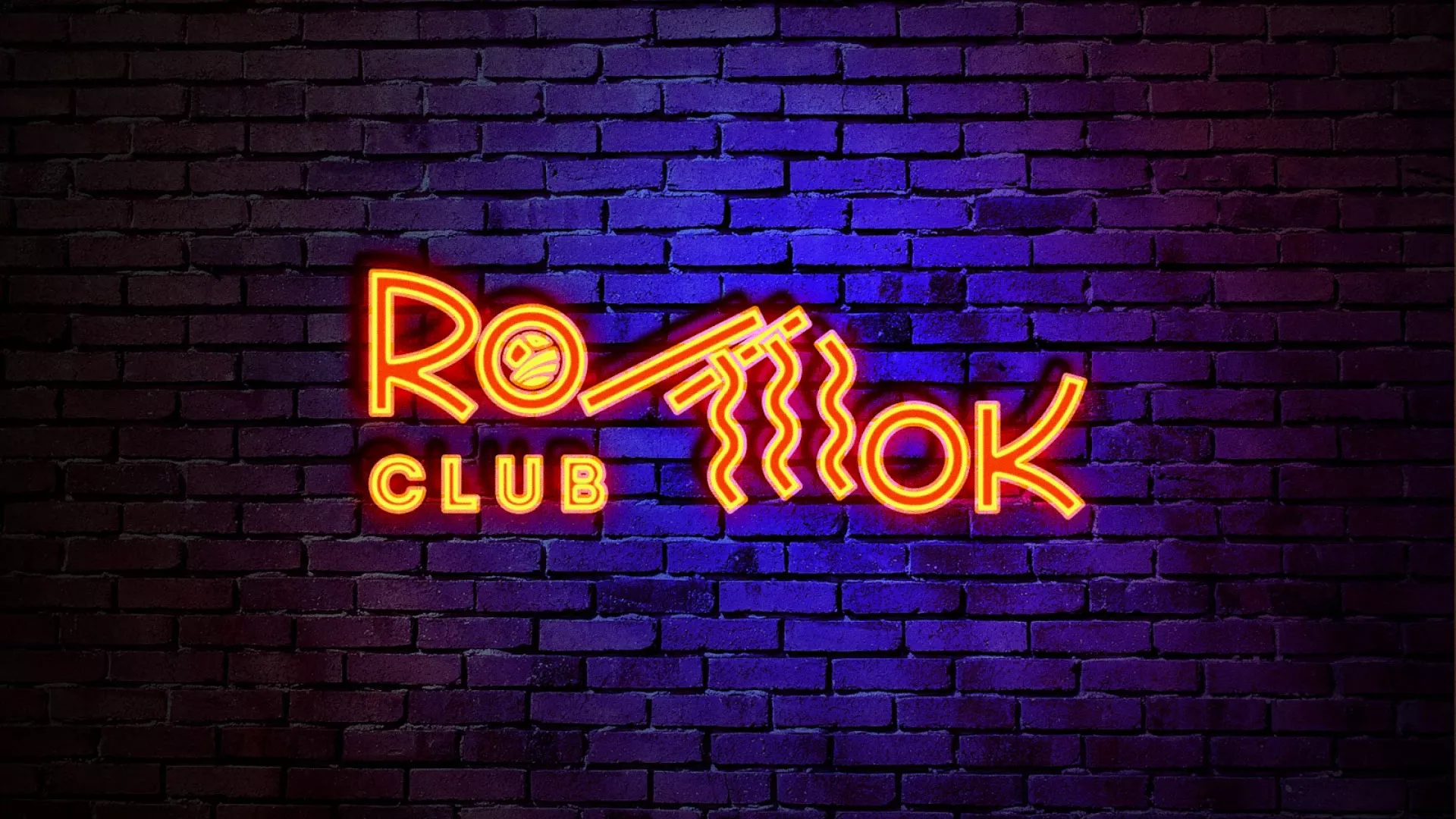 Разработка интерьерной вывески суши-бара «Roll Wok Club» в Ликино-Дулево