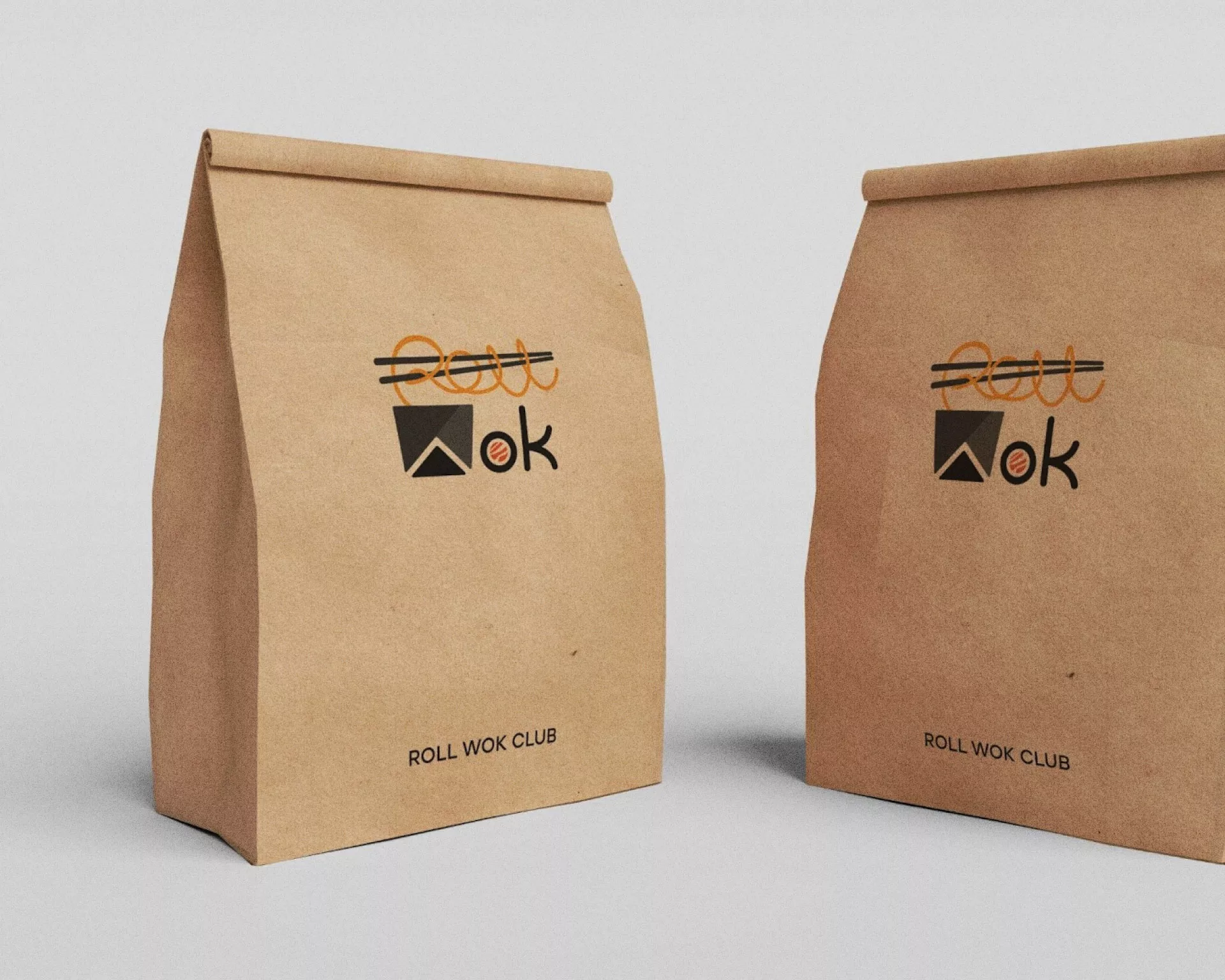 Создание дизайна упаковки суши-бара «Roll Wok Club» в Ликино-Дулево