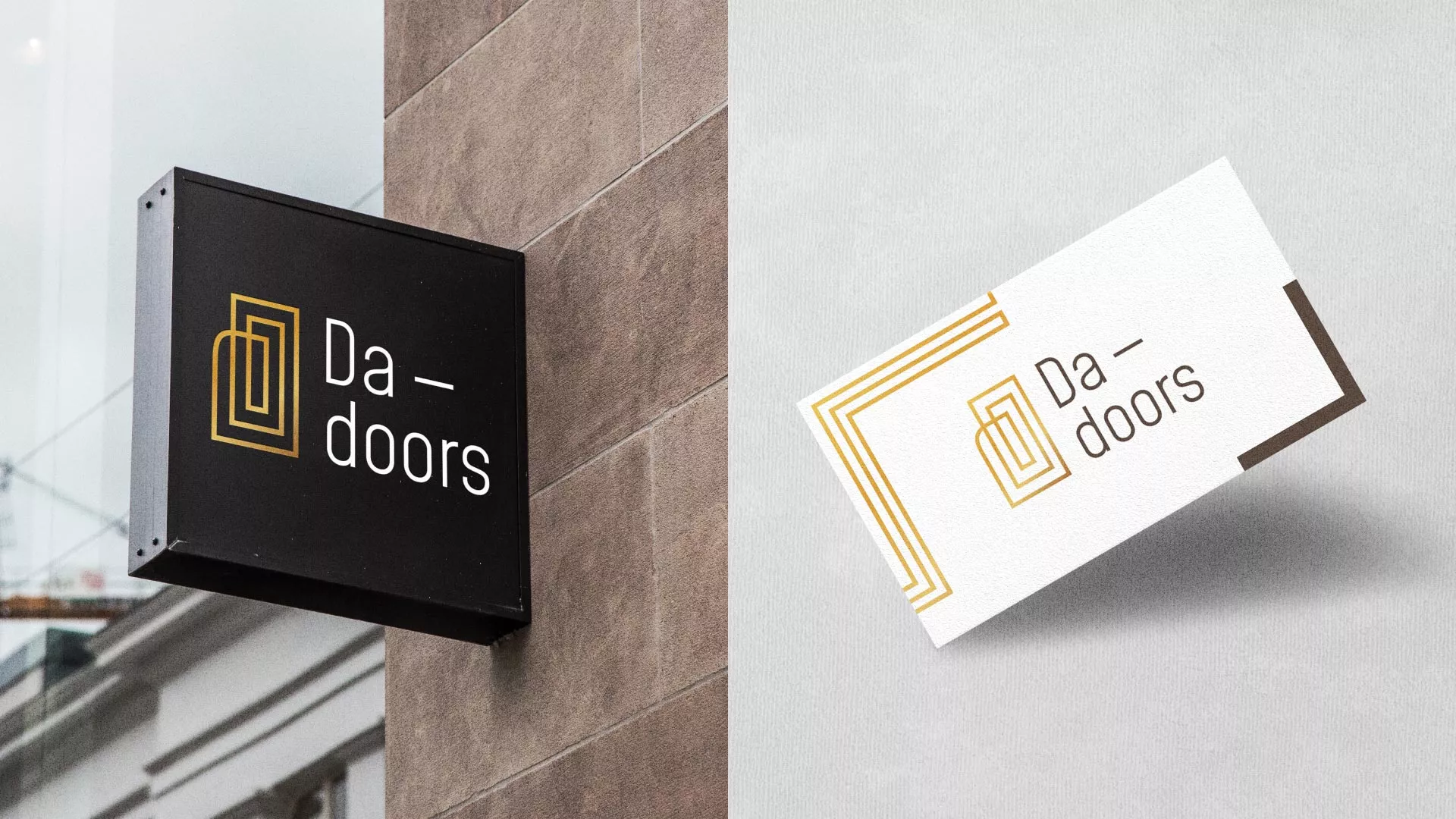Разработка логотипа для компании «DA-DOORS» в Ликино-Дулево